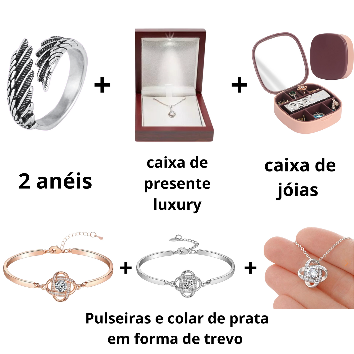 -Anel asa de anjo - Pack ESPECIAL