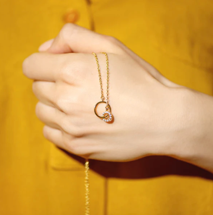 Collar anillos madre e hija