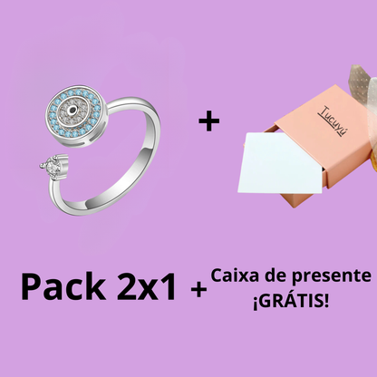 Anel anti-ansiedade olho turco - Pack 2x1