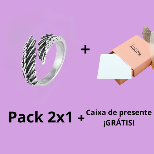 Anel de asa de anjo - Pack 2x1
