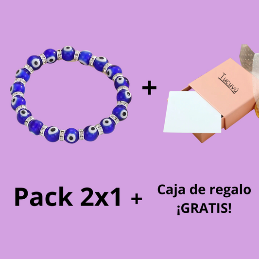 Pulsera mil ojos turcos anti-malos de ojo