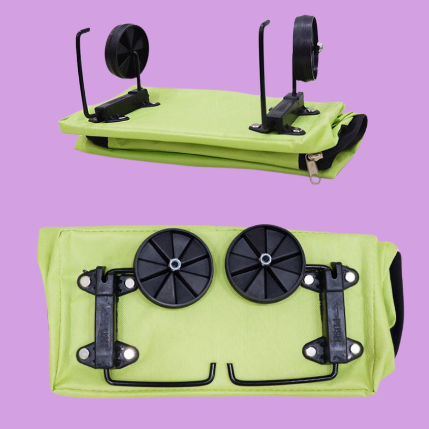 Carrito compra plegable + Ruedas GRATIS