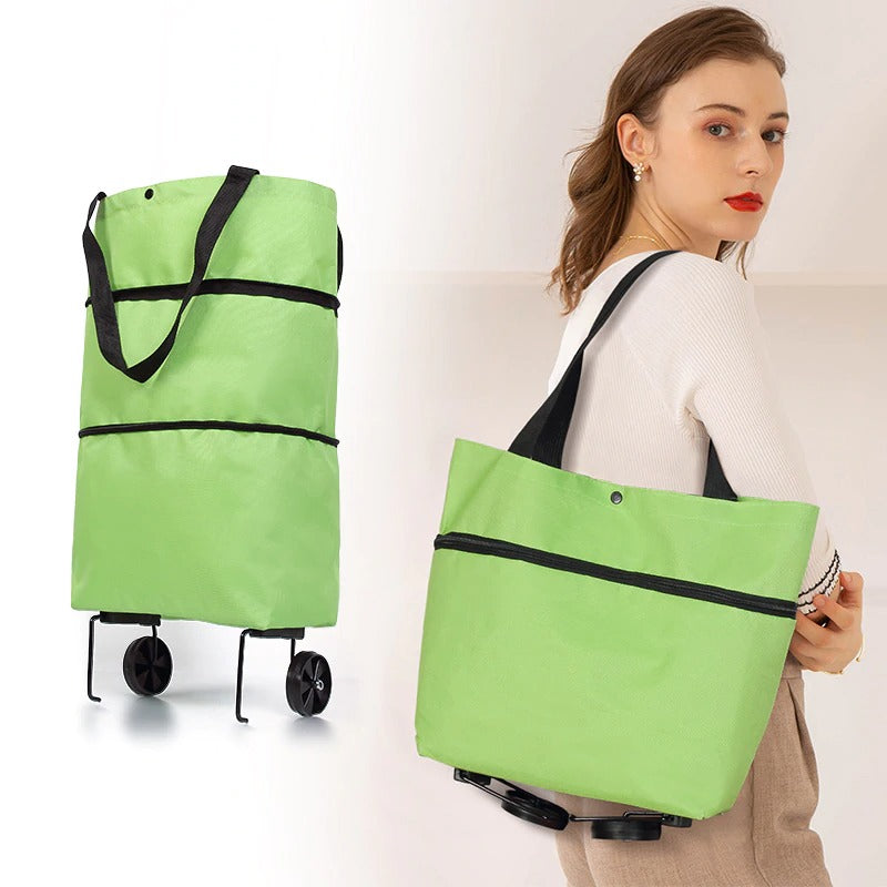 Carrito compra plegable + Ruedas GRATIS